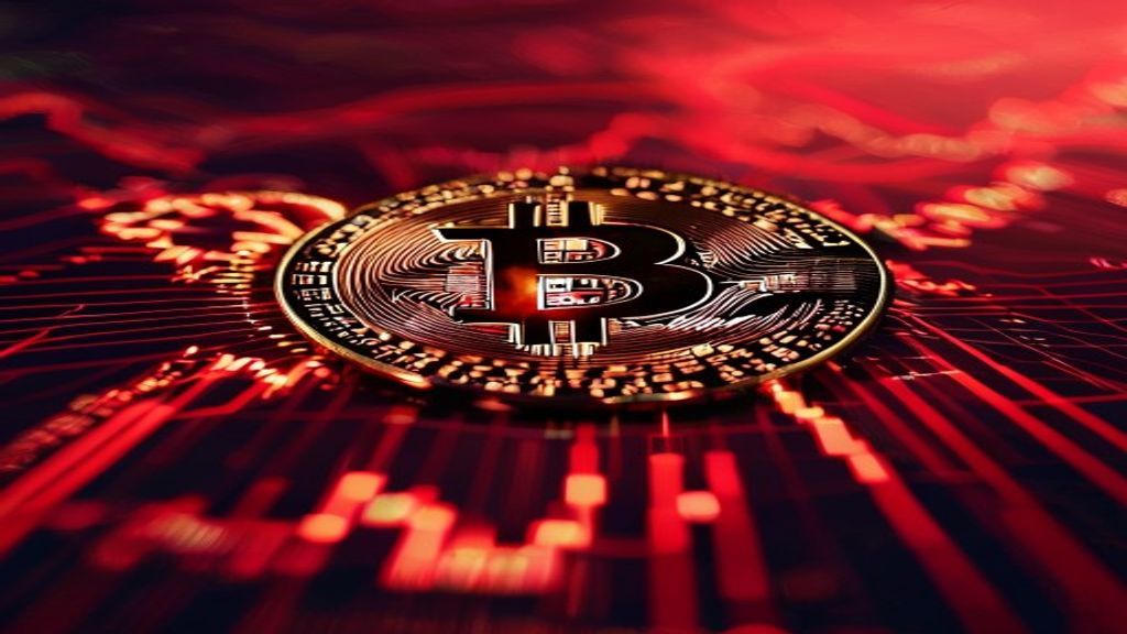 bitcoin price drop geopolitical tension market red