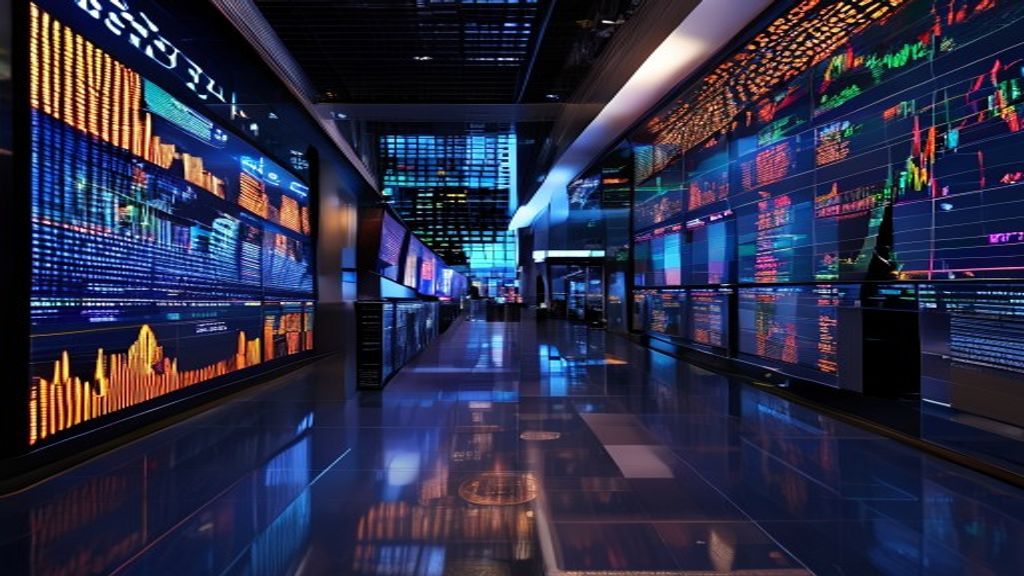 Wall Street finance crypto investment trading floor