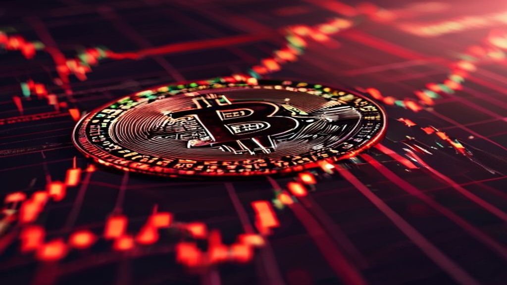 bitcoin ETF stock market red chart finance