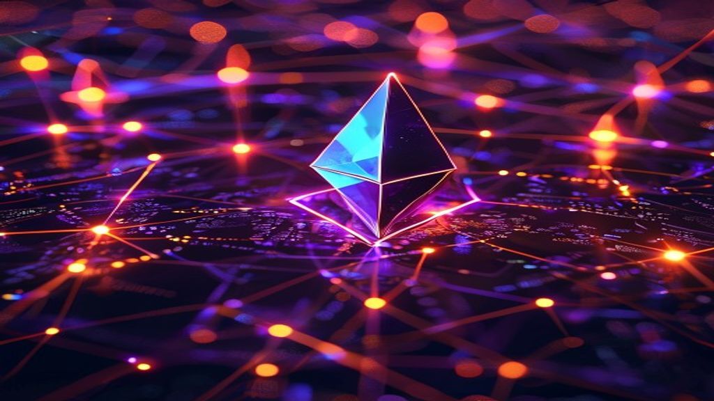 Ethereum blockchain anniversary network glow