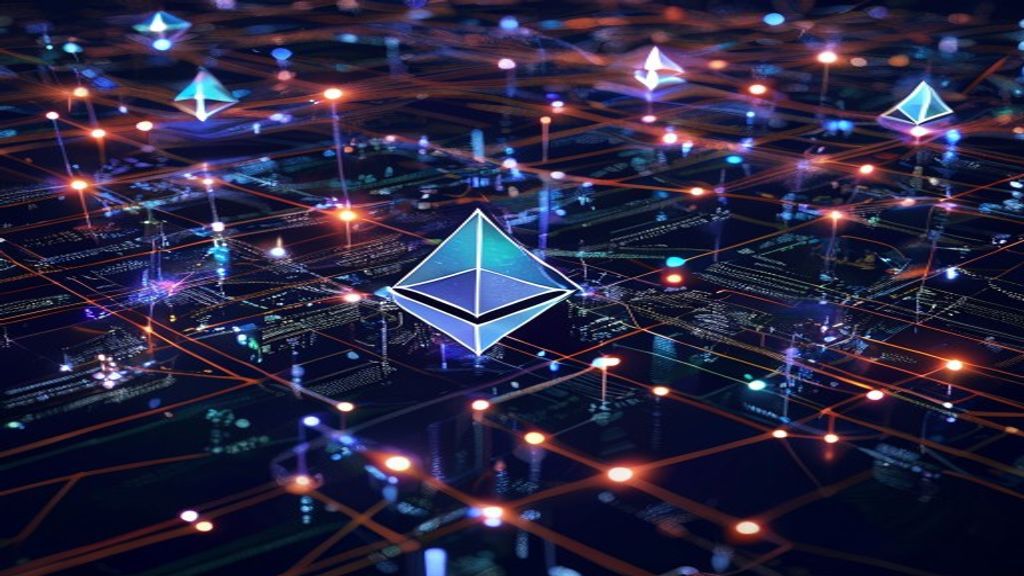 ethereum blockchain network digital structure layers