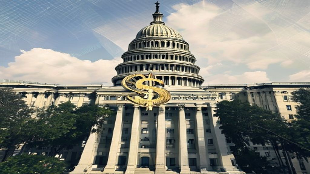 US Capitol building dollar sign digital currency law