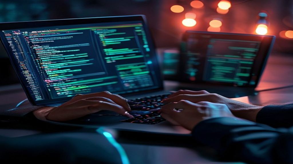 cybersecurity hacker job scam laptop phishing