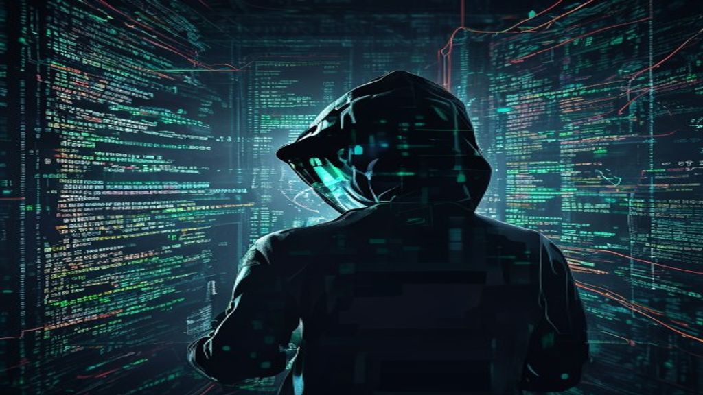 hacker cybersecurity blockchain dark screen code