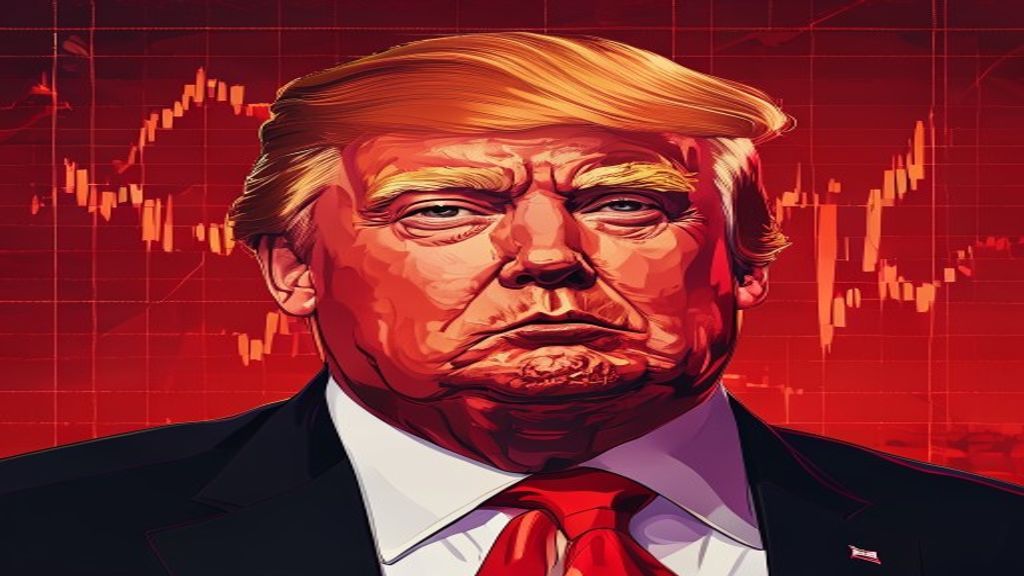 Trump memecoin crypto loss chart red market