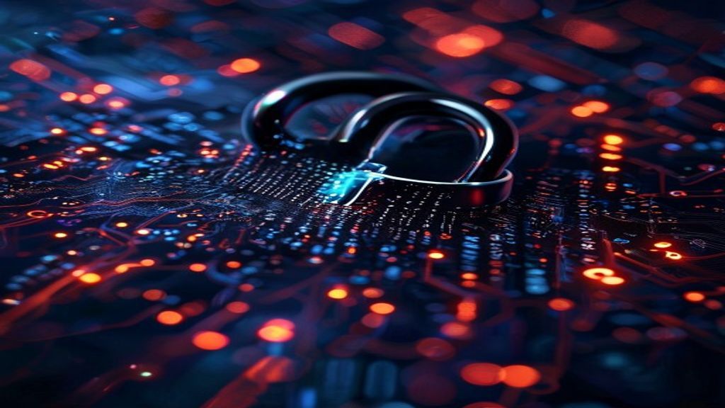 cybersecurity hacker cryptocurrency digital lock dark