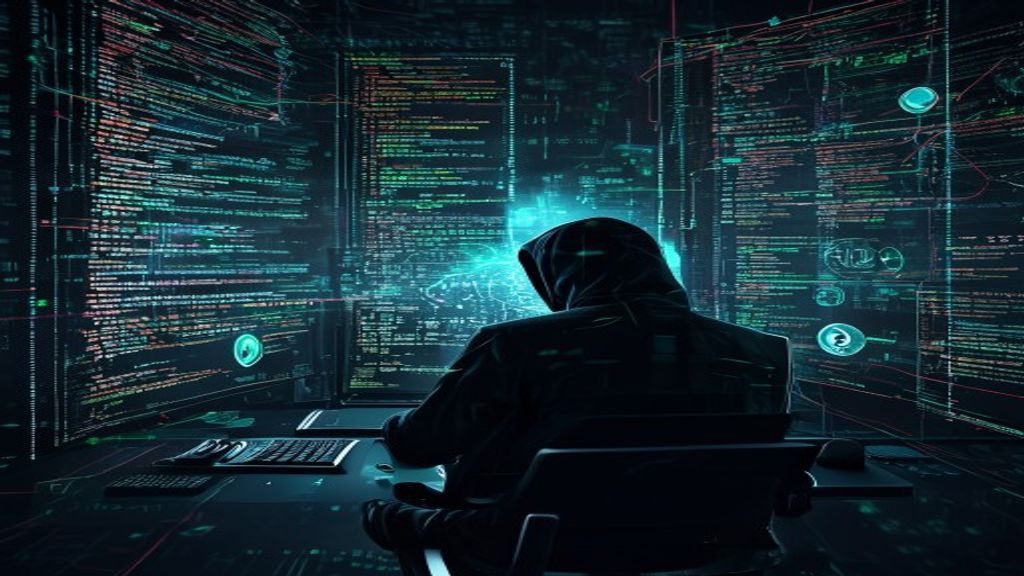 crypto hacker blockchain exploit dark screen code