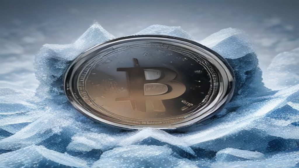 bitcoin frozen ice money value store digital currency