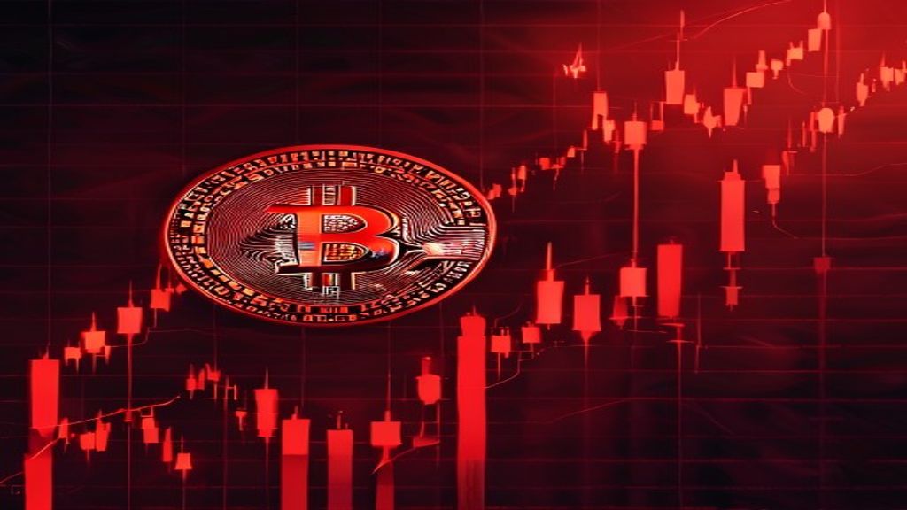 bitcoin price drop red candle market chart
