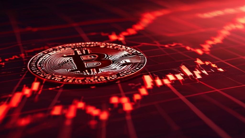 bitcoin price drop red chart crypto market
