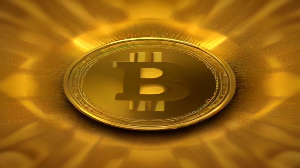 bitcoin price surge golden coin chart