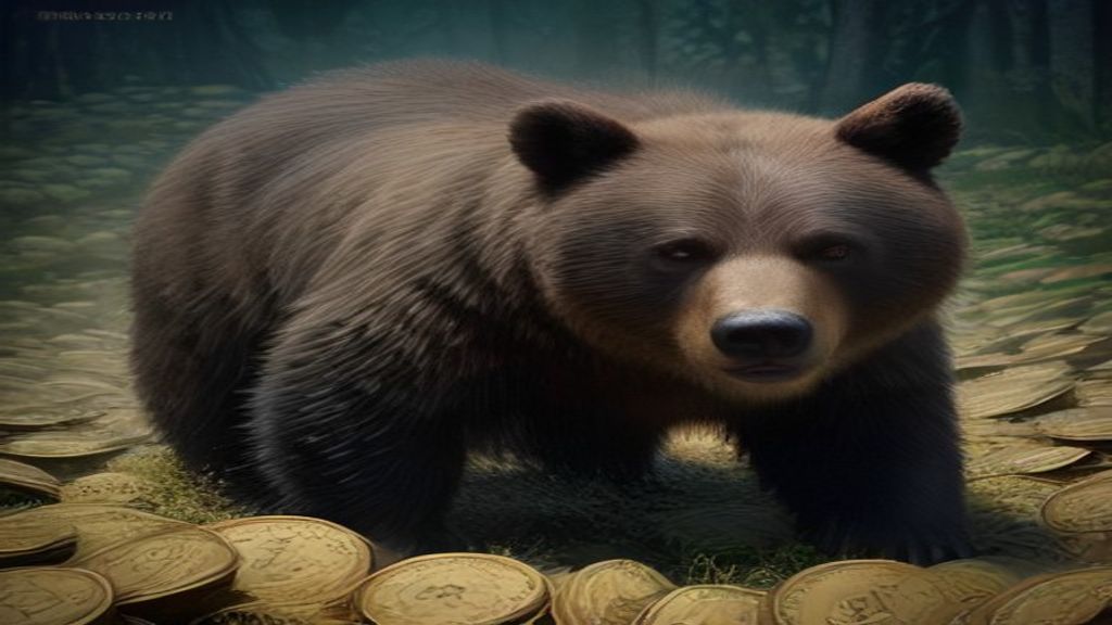 bear market crypto finance money hunting abstract