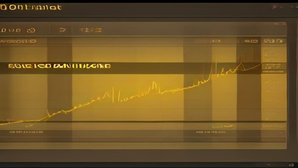 gold bars financial market trading chart