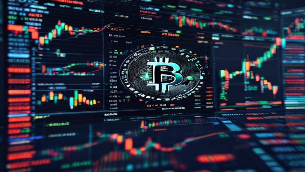 bitcoin ETF stock market trading screen finance