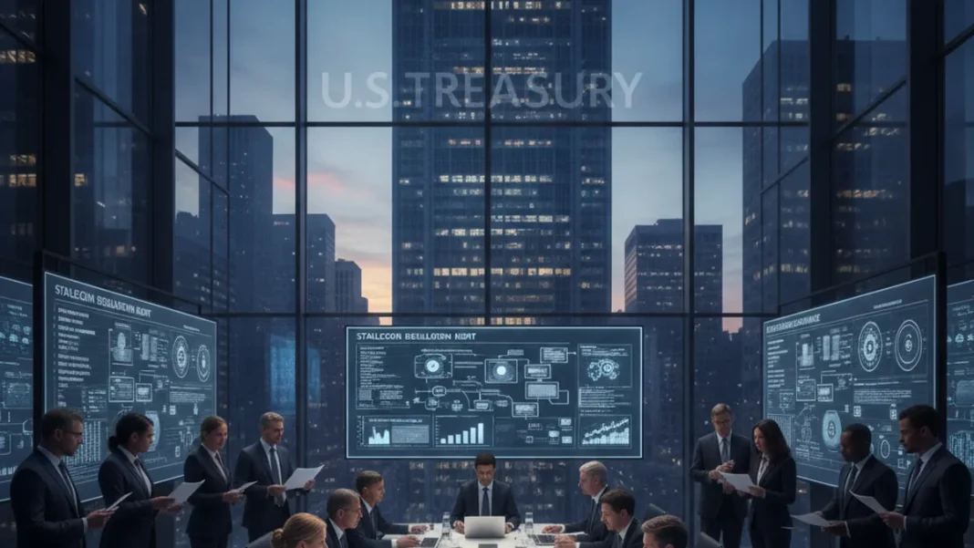 US Treasury stablecoin regulation audit exchange compliance