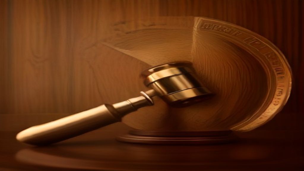 courtroom gavel cryptocurrency regulation law justice