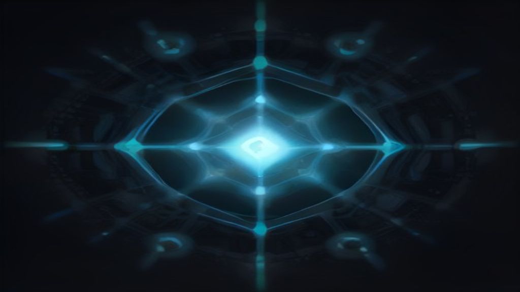 artificial intelligence blockchain network digital nodes glowing