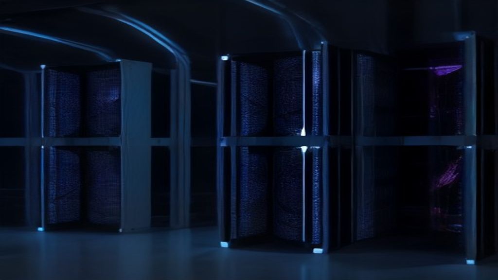 bitcoin mining hardware server farm dark