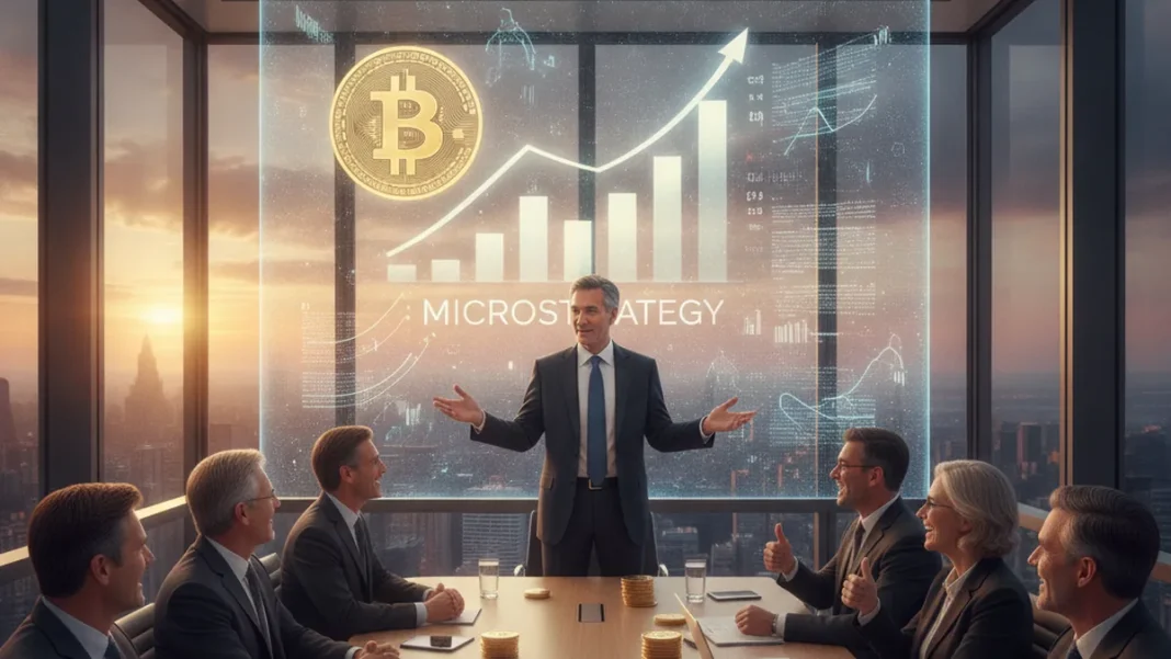 Michael Saylor Bitcoin corporate treasury strategy profit