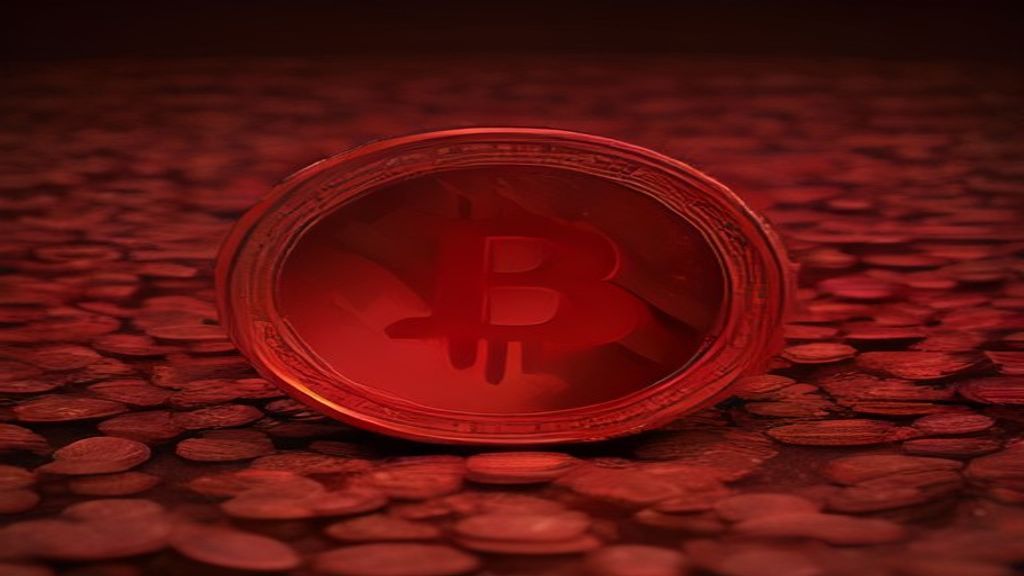 crypto scam collapse red chart falling coins