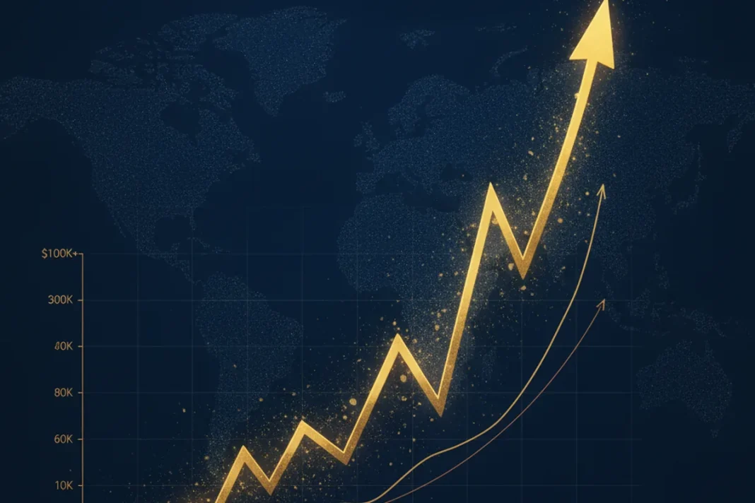 bitcoin gold performance chart market rally
