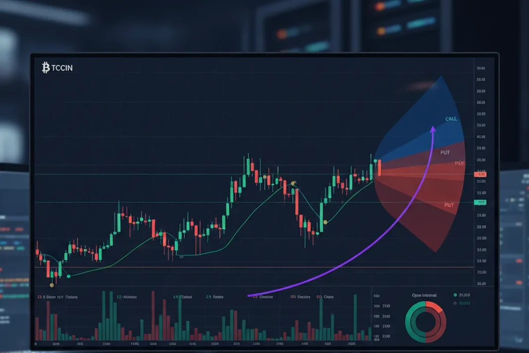 bitcoin price chart options expiry trading market