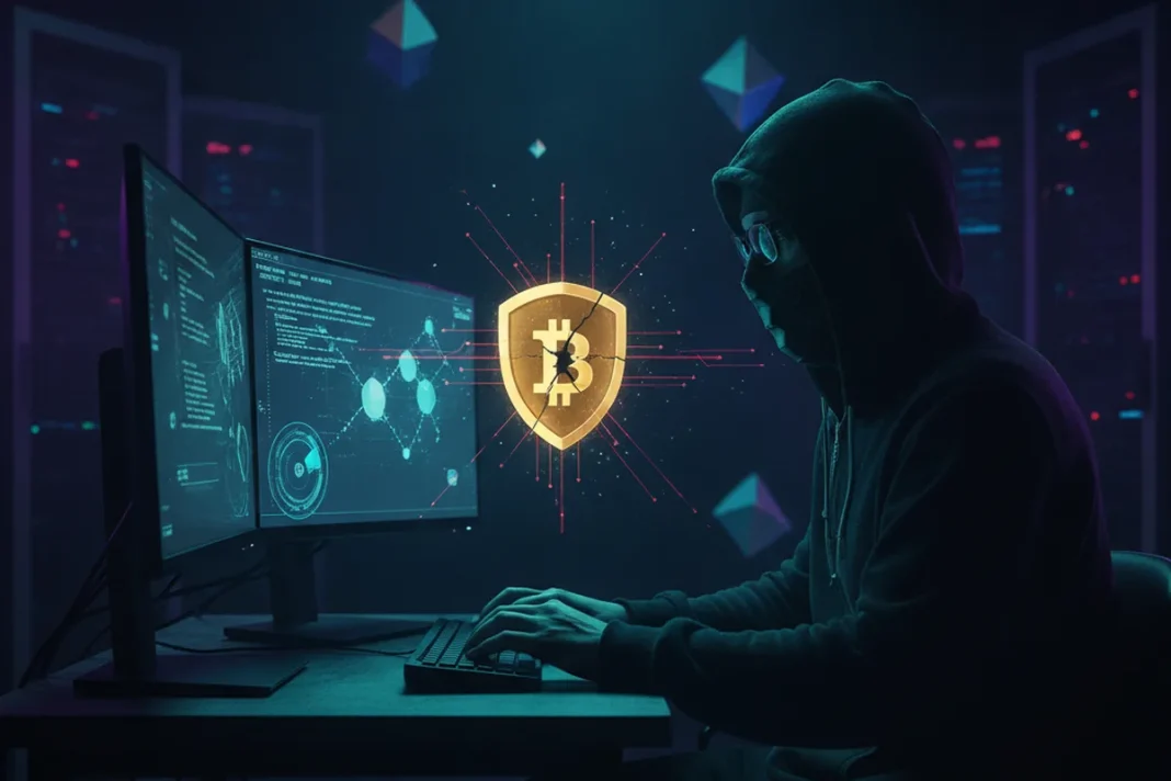 bitcoin security hacker blockchain network dark