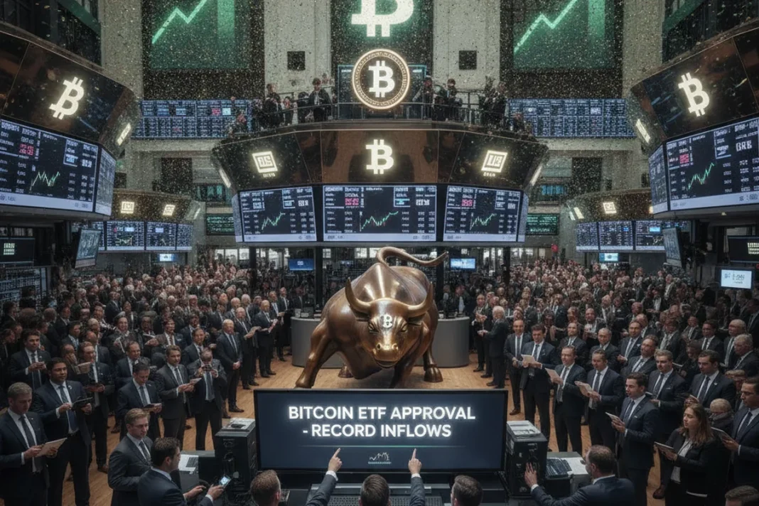 Bitcoin ETF institutional investors stock market wall street