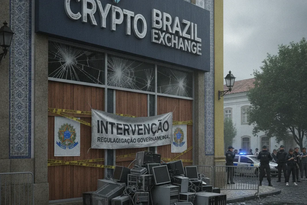 crypto exchange shutdown regulation Brazil