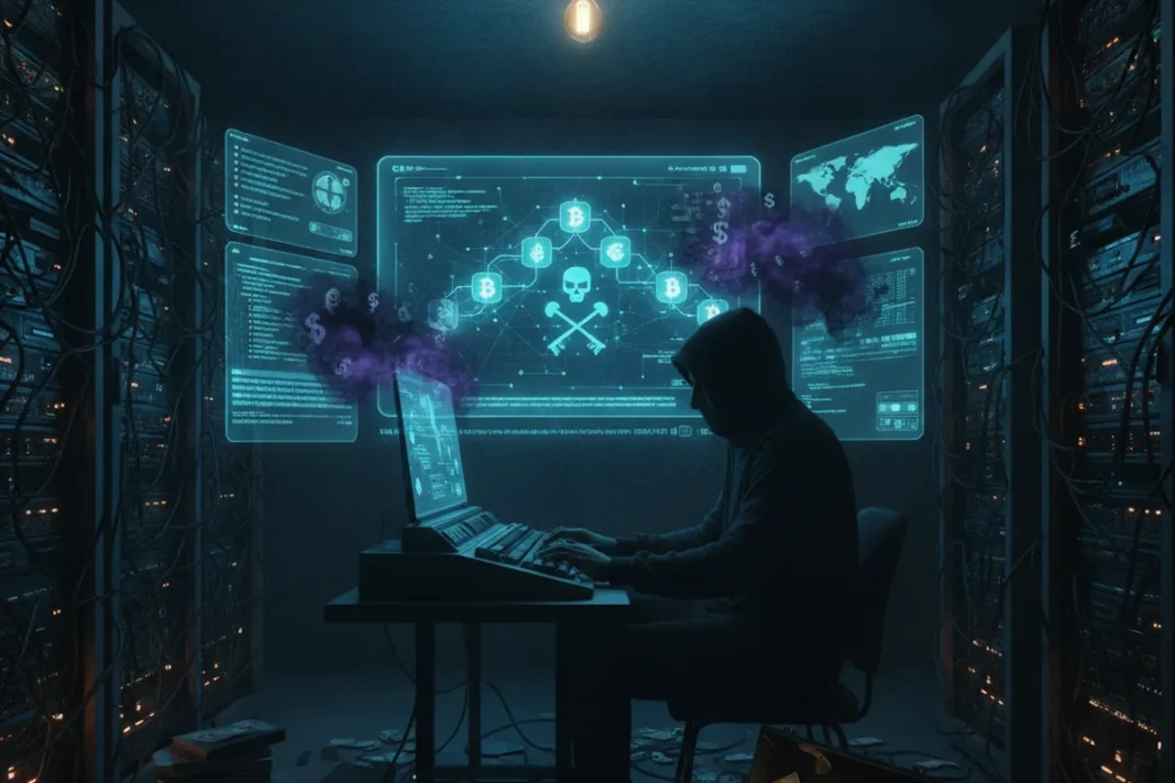 hacker cryptocurrency dark money laundering blockchain