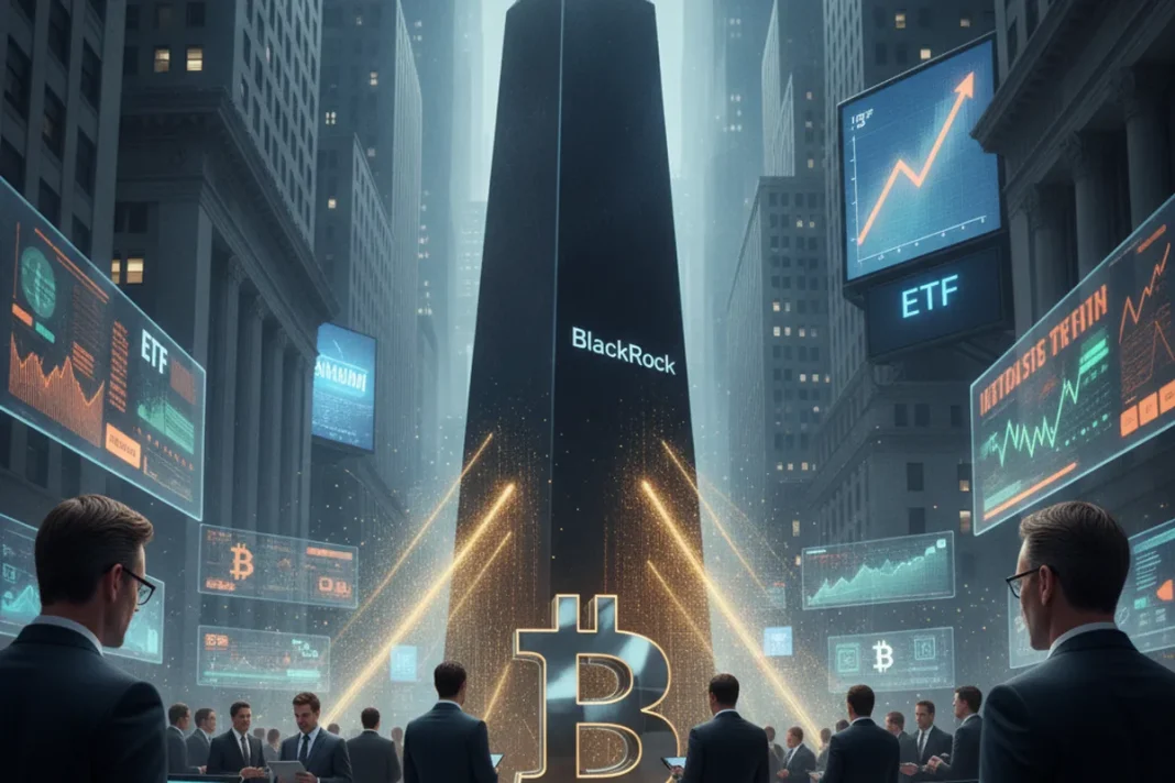 bitcoin ETF institutional investment BlackRock Wall Street finance