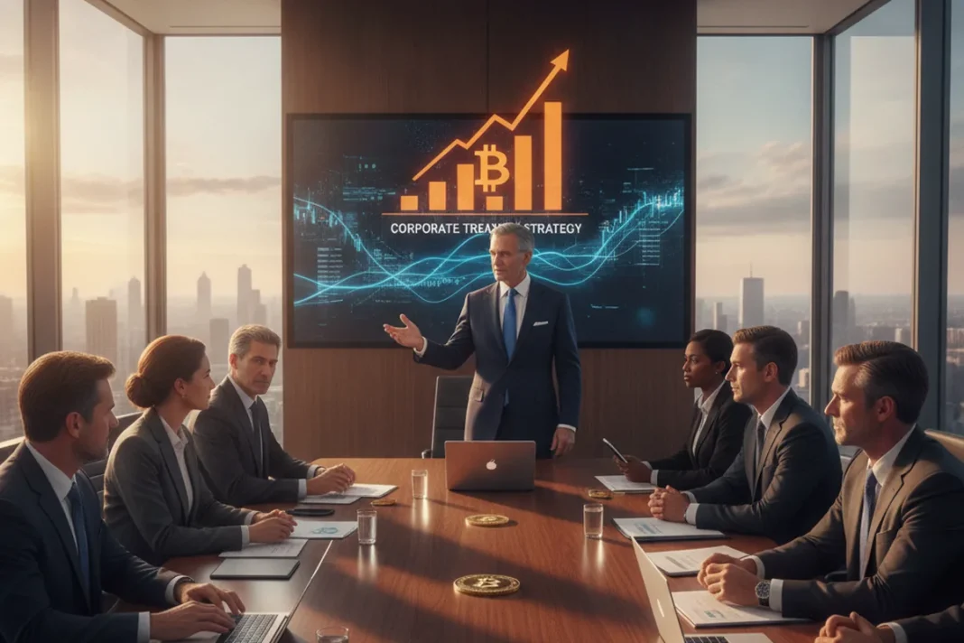 bitcoin corporate treasury strategy Michael Saylor
