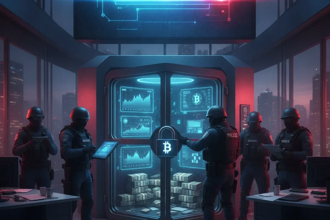 bank seizure cryptocurrency dollar confiscation law enforcement