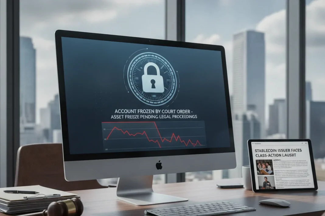 stablecoin frozen wallet court lawsuit crypto