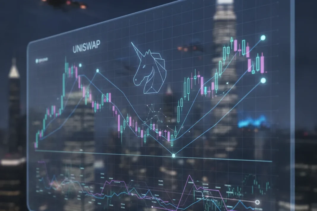 uniswap defi trading protocol crypto chart