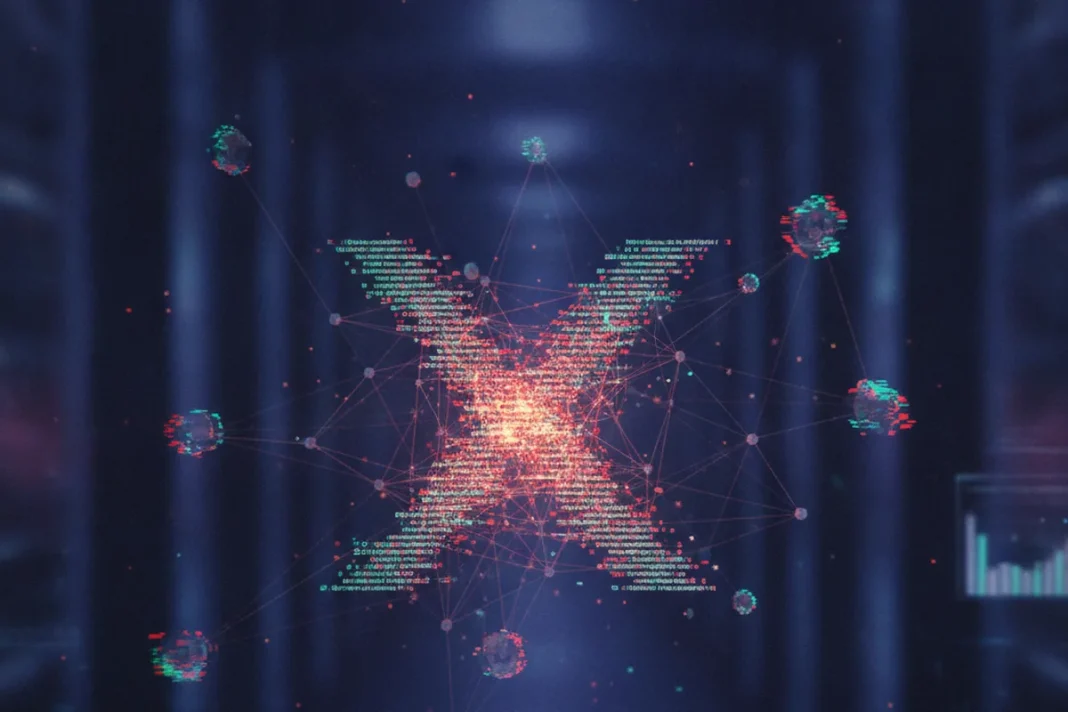 Ilustração do XRP Ledger com código e moeda XRP, representando bug corrigido pela Ripple