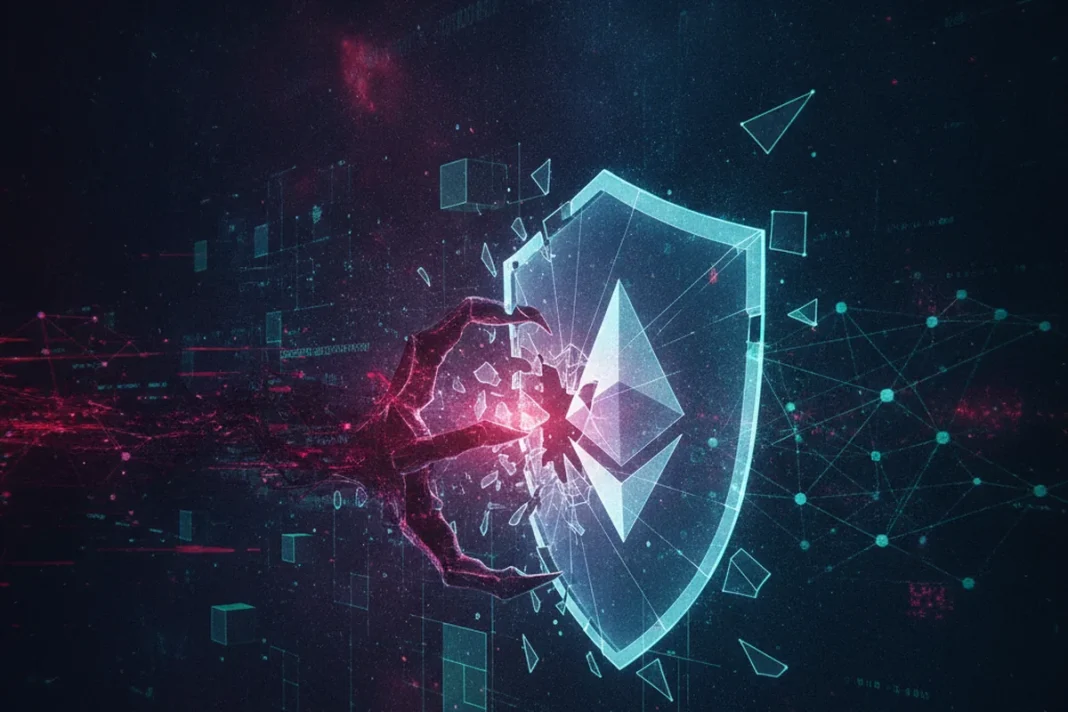 Ilustração do exploit do X100 na Ethereum, que desviou US$ 4,85 milhões em USDT após tomada de governança